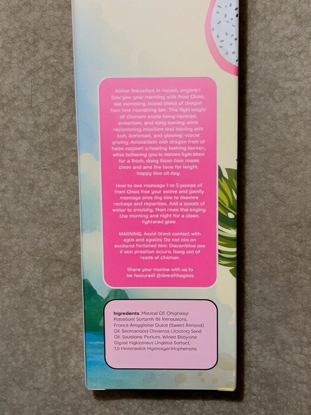 Dew Of The Gods - Maui Glaze Dragon Fruit Oil Facial Cleanser